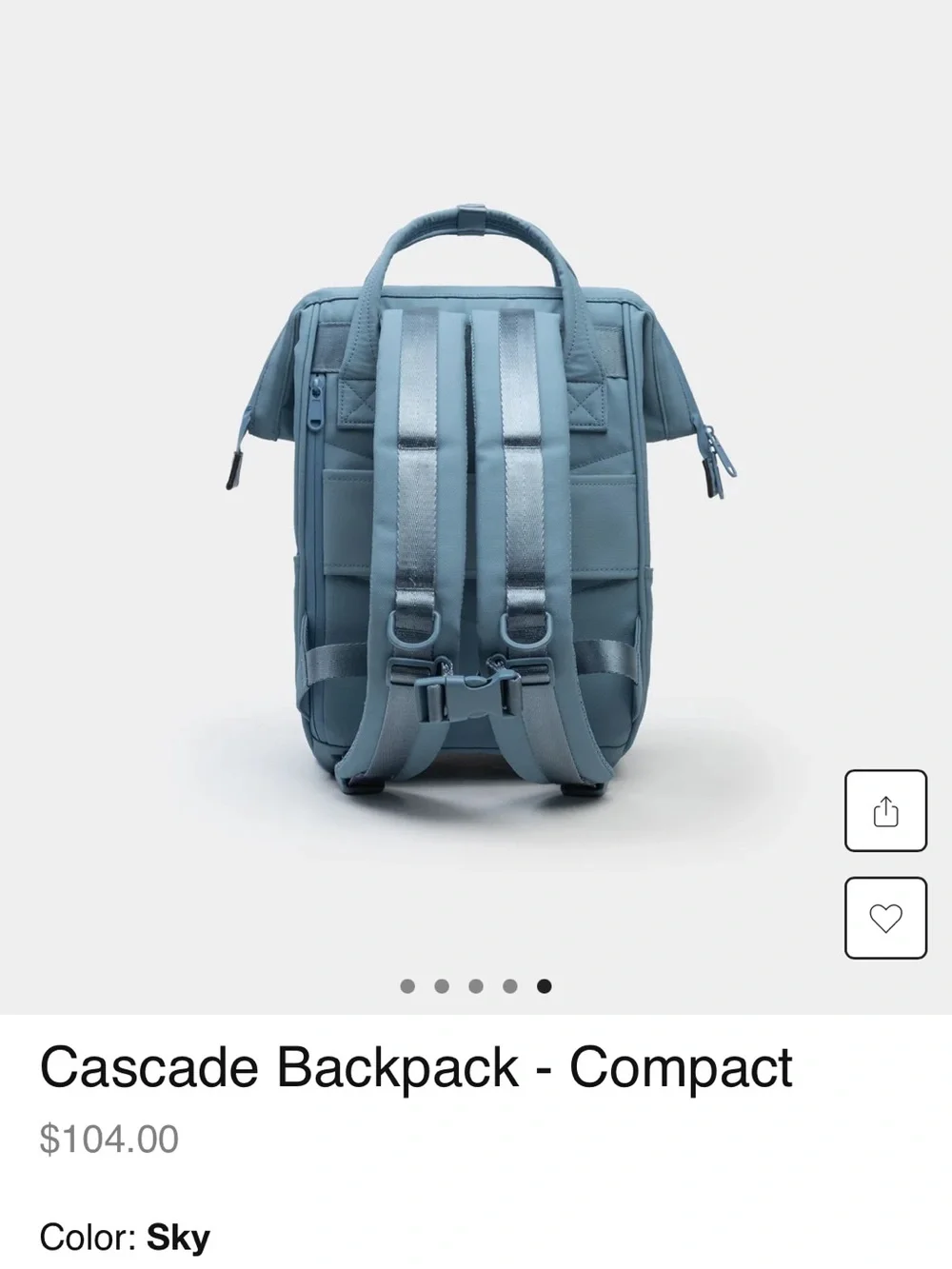 Portland Gear Cascade backpack compact (13.5L) in Sky blue **NWOT**